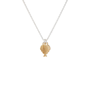 Gold Baby Angel Wing Necklace
