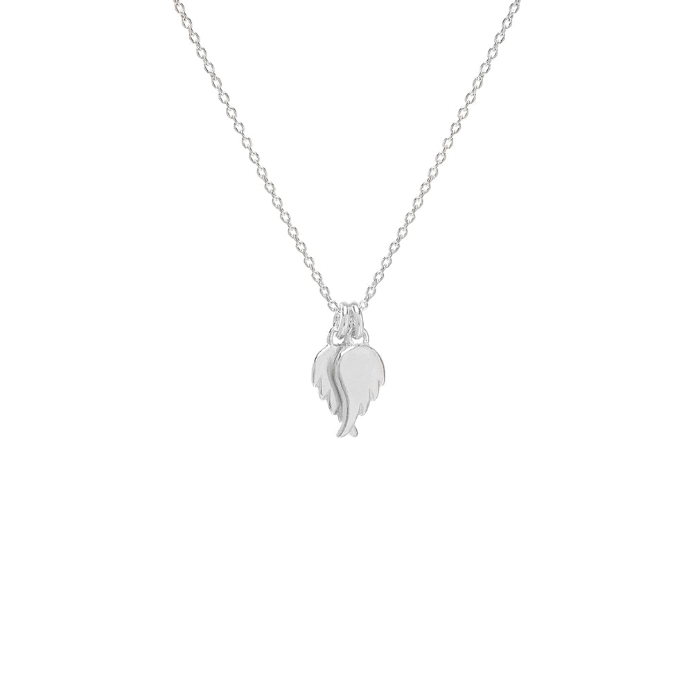Silver Baby Angel Wing Necklace