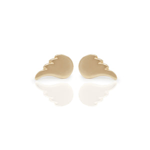 Gold Baby Angel Wing Studs