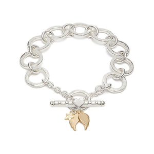New Eva Bracelet With Gold Baby Angel Wings And Star