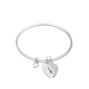Sienna Bangle With Angel Wings And Star