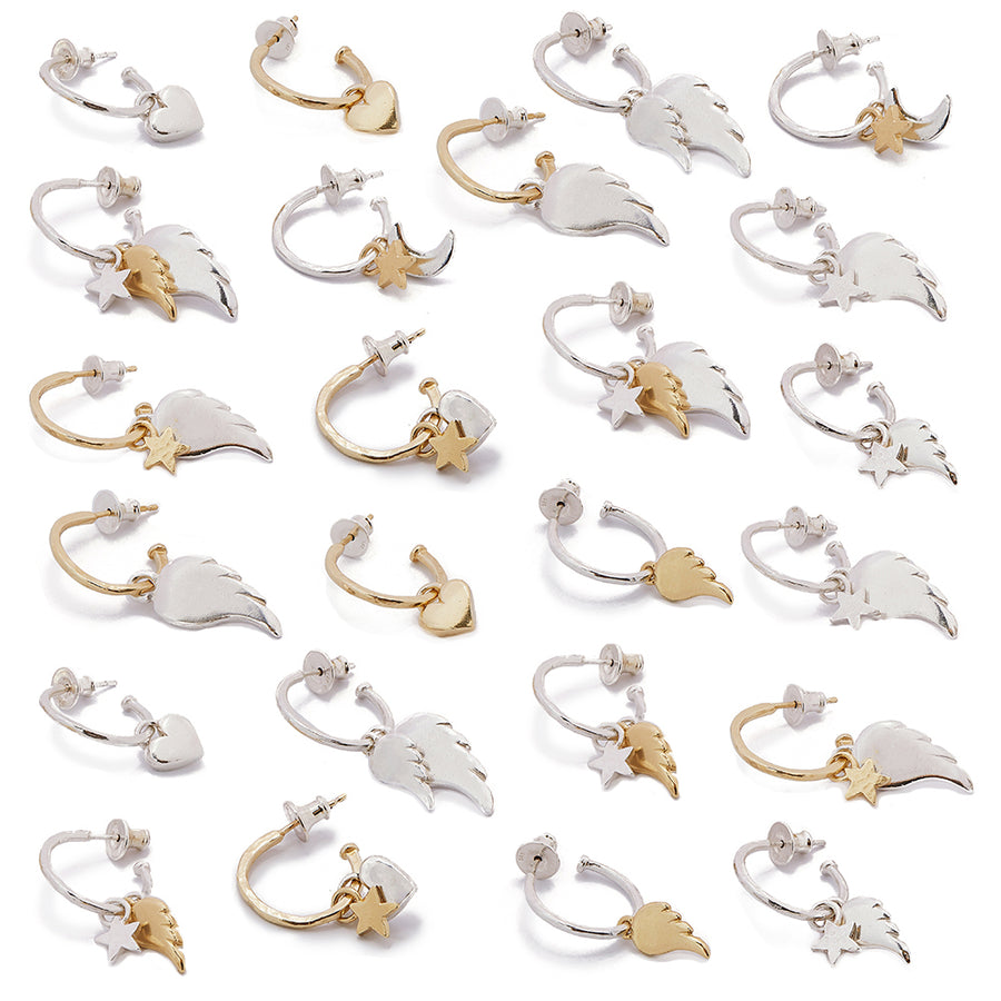 Baby Silver Angel Wing Charms