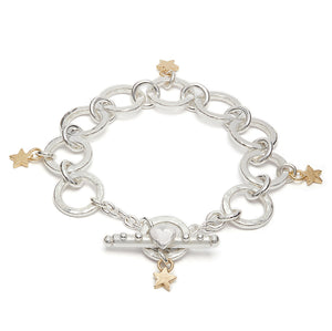 Eva Charm Bracelet With Gold Stars