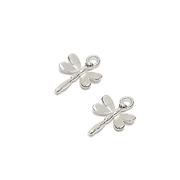 Silver Dragonfly Charms