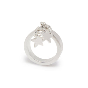 Stella Charm Ring With Silver Stars